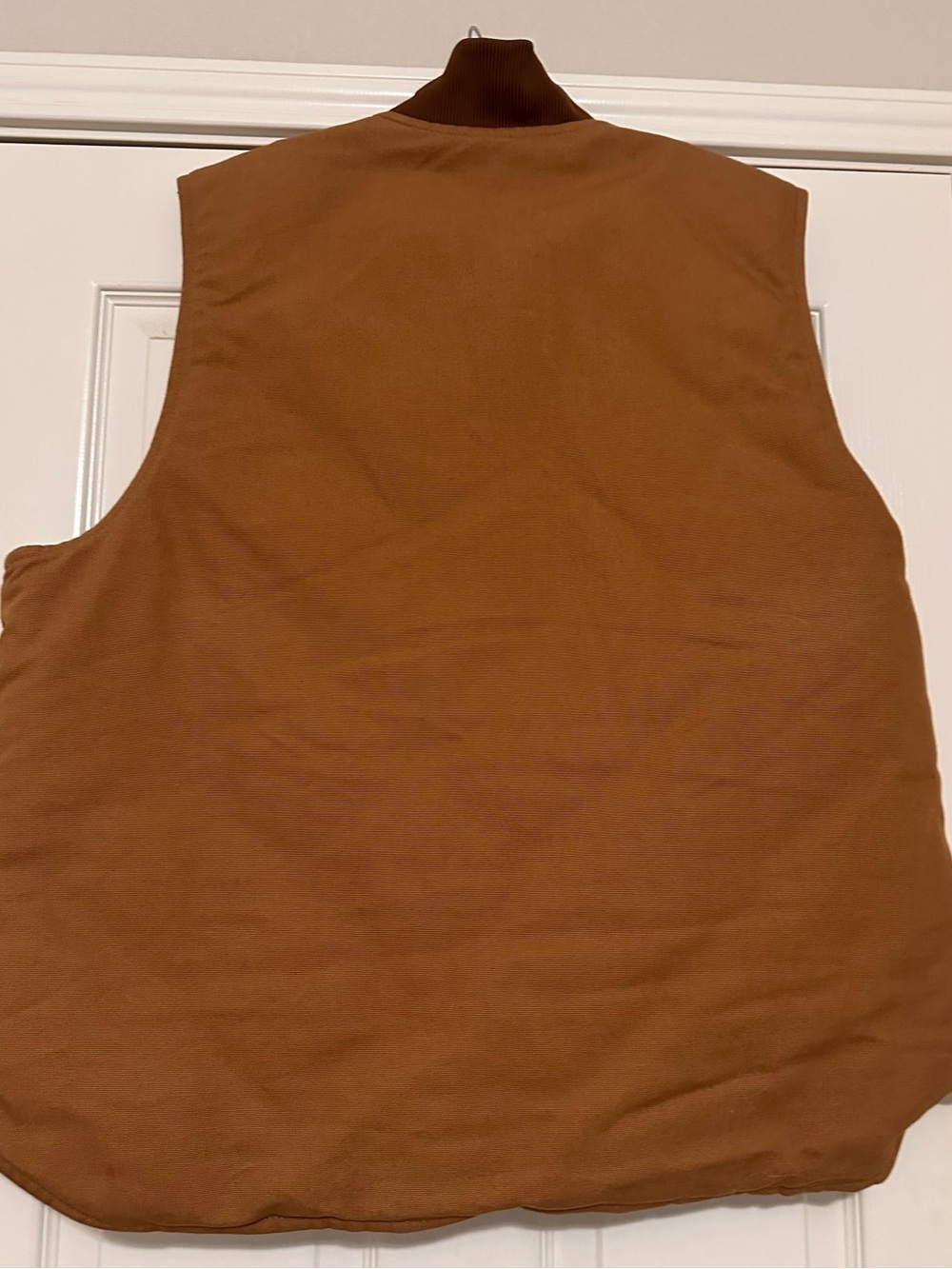 Carhartt Men's Brown Duck Work Vest-brand new. Washed but NEVER worn - Picture 2 of 4